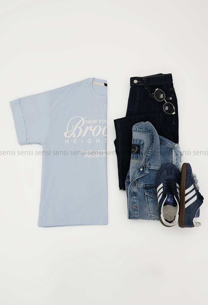 تیشرت باکسیBOROOKLYNکد1005433